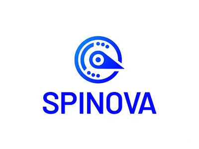 Spinova - Technology Logo Design branding business logo company logo creative logo gradient graphic design icon illustration logo logo creator logo design logo designer logo mark logodesign mark modern logo symbol tech logo technology logo