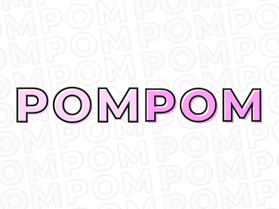 PomPom: Pink Logo Template for Canva