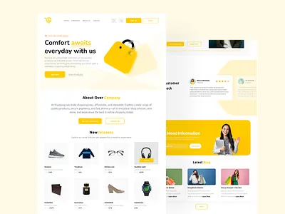 Shopping — Your Ultimate Online Shopping Experience branding clean ui design design ui illustration mobile app ui ui design uiux website