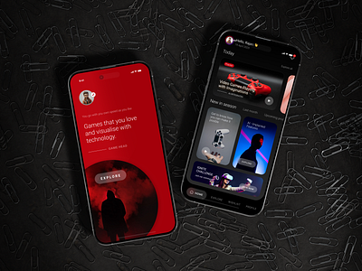 Gaming Mobile App Design actiongaming appdesign appui arvr creativedesign darkmode designconcept designinspiration figmadesign gameaapp mobileapp mobilegame mobileui playstation uidesign uxsolution videogames virtualreality vrgame xbox
