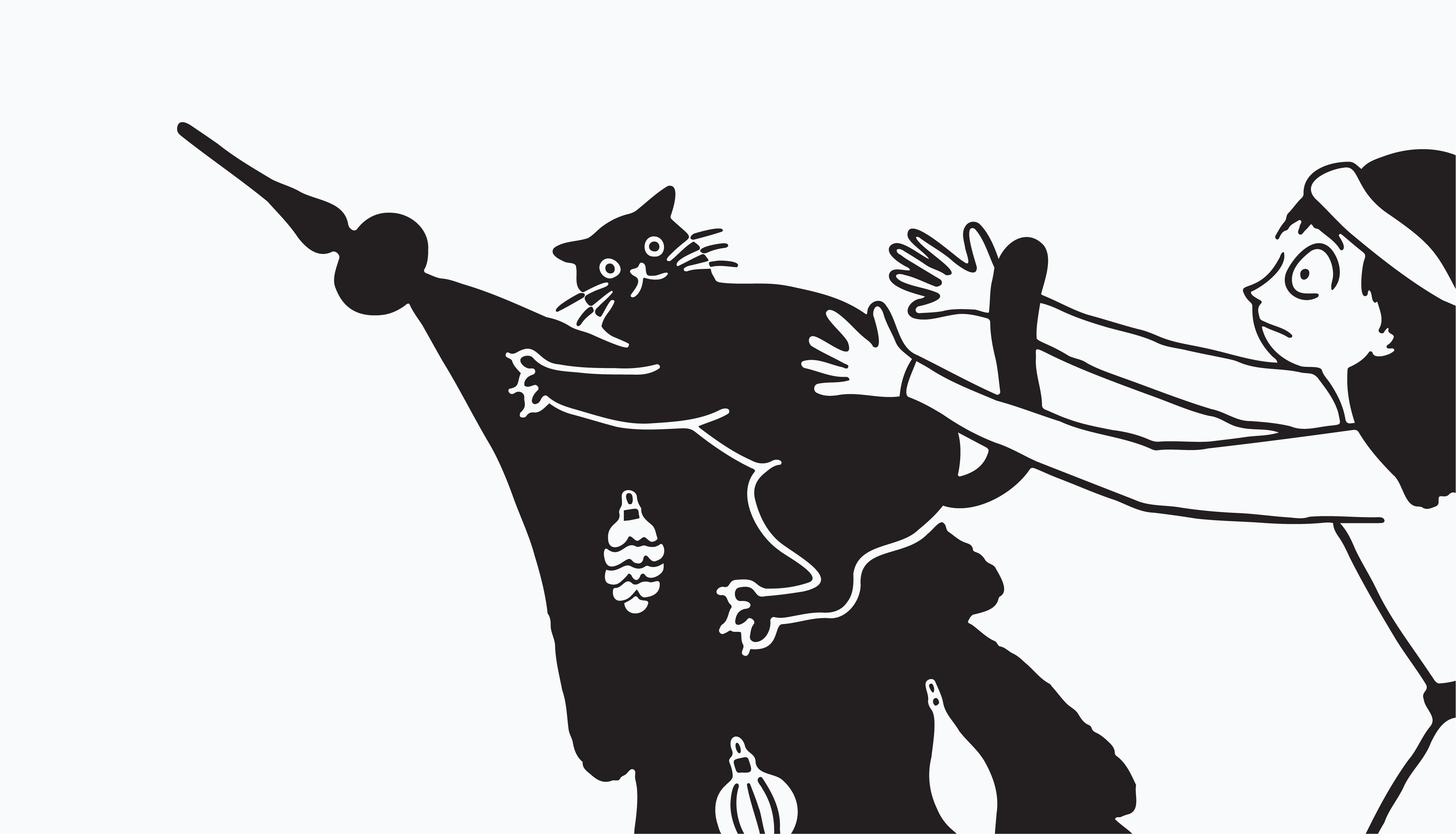 Cats black cat branding cat christmas christmas tree design dribbble graphic design illustration new years toys toys tree