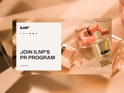 ILNP Ecommerce ✳︎ Promo animation beauty care design landing promo transition ui uiux web