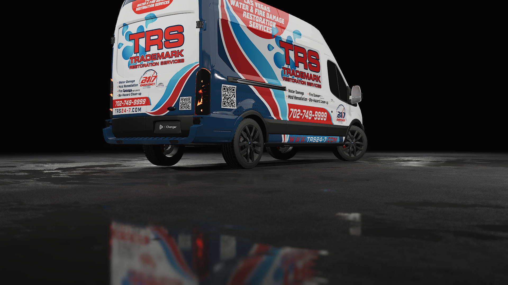 TRS TRADEMARK RESTORATION SERVICES I VAN WRAP car wrap creative wrap van wrap