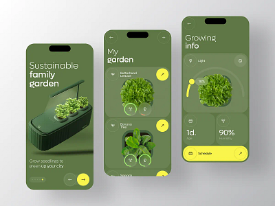 Gardenize App - Smart Mobile SaaS for Garden Management mobile app design ui ux