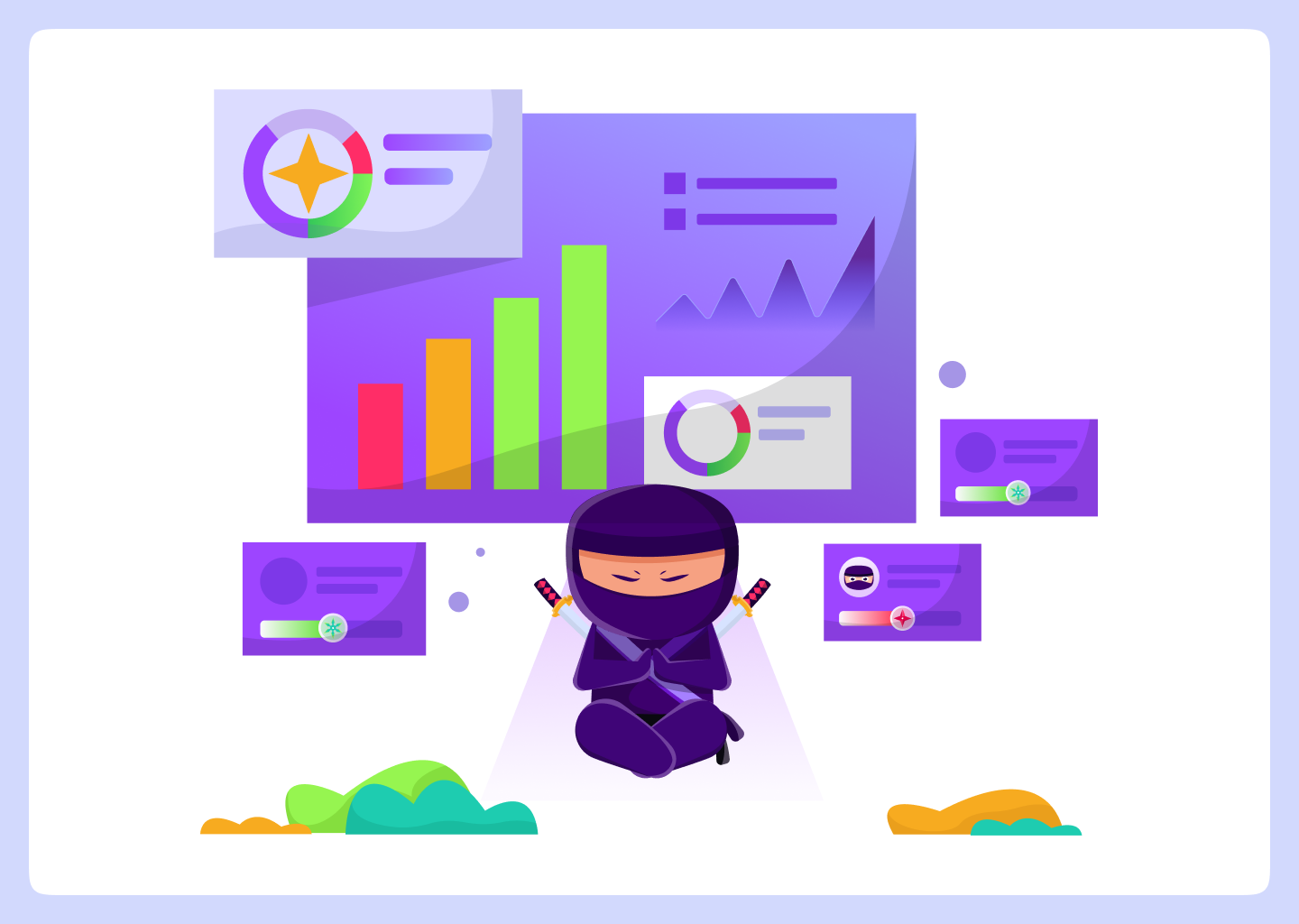 Ninzarin Mascot Illustration art branding character design design graphic design illustration illustration 2025 logo man mascot design ninzarin mascot illustration plants trending illustrations ui vector