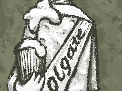 General Colgate abstract art colgate general oil paint toothpaste