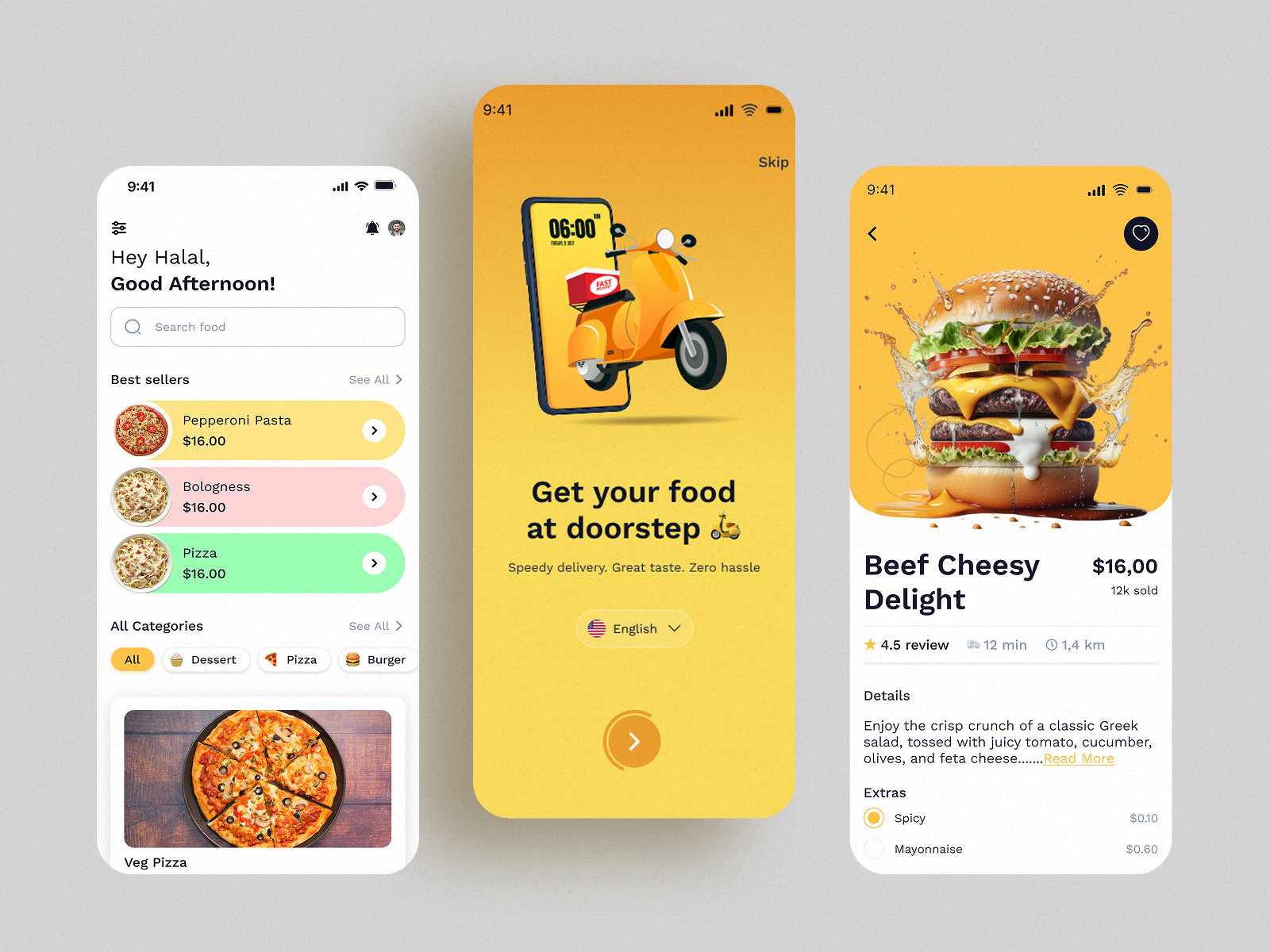 Example of Modern Mobile App UI Design