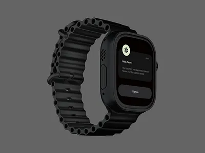 Smartwatch Payment Notification design figma graphic design product design ui ux vector
