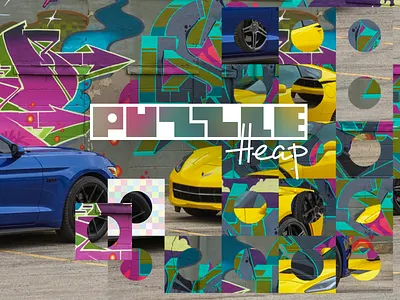 Puncher puzzle branding design game logo