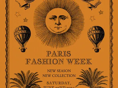 Paris Fashion Week Poster Design