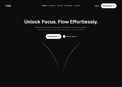 VYNE Website Design branding ui web design