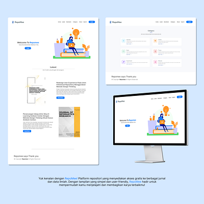 Repomee Repository Web app design graphic design login logo student ui ux web