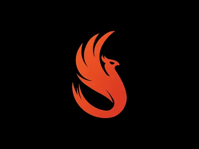 flying phoenix logo bird logo branding crowelovbranding flying phoenix logo graphic design logo logo concept majestic phoenix logo phoenix phoenix logo