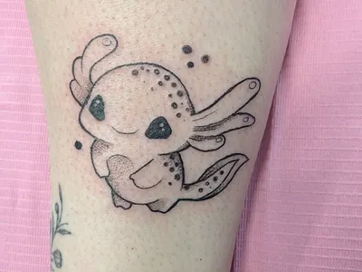 Axolotl. axolotl blackwork cutetattoo lineworktattoo stippleshade tattoo tattooartist tattoos uktattoo wirraltattoo