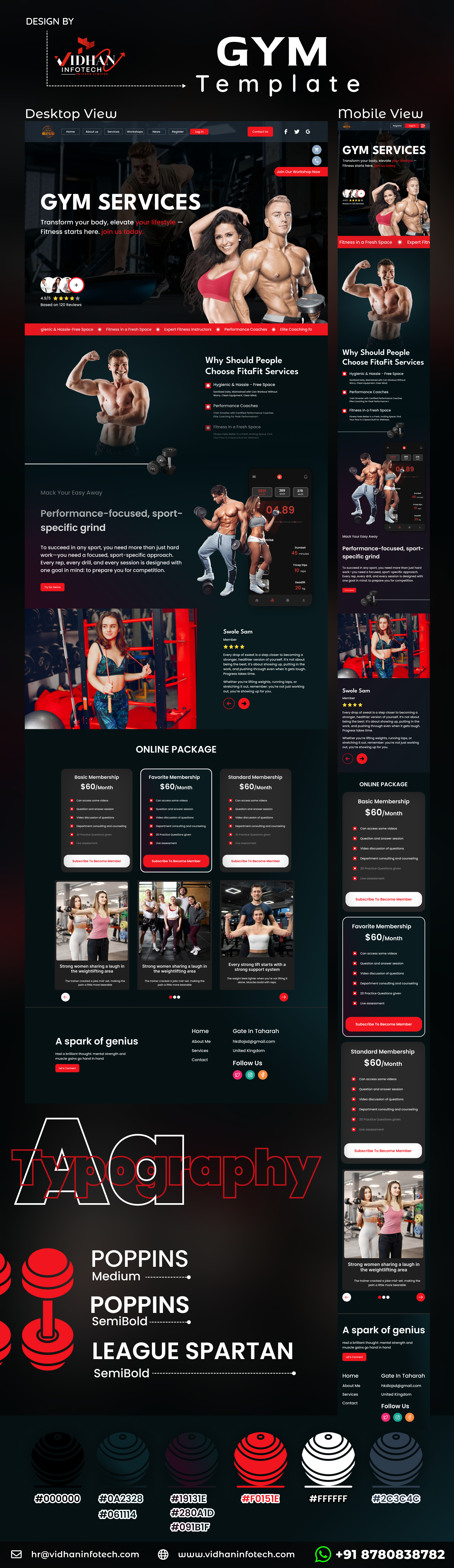 GYM Template 2024 app branding concept design figma illustration logo mobileapp ui