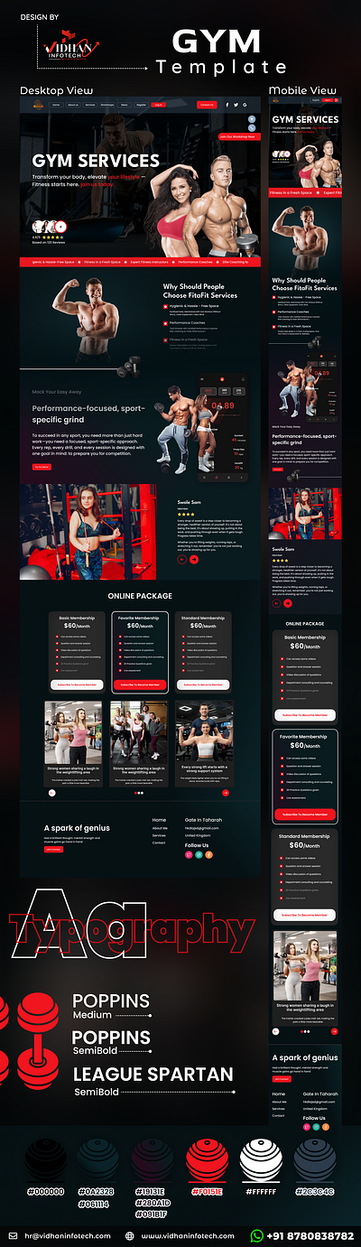 GYM Template 2024 app branding concept design figma illustration logo mobileapp ui