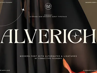 ALVERICH - A LUXURY SERIF TYPEFACE branding design font fontdesign fonts graphic design luxury serif seriffont typeface typography