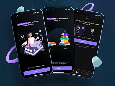 Text to Speech App - Onboarding Screens ai aivoice appdesign appui dribbble mobileappdesign onboarding onboardingdesign speechapp texttospeech tts ui uidesign uikit ux uxdesign voicereader
