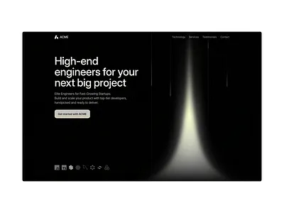 Hero Section craftwork hero landing studio