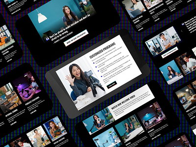 Media Communication Course Landing Page branding communication course graphic design landing page media communication media website mobile tablet tv landing page tv website ui uiux ux website