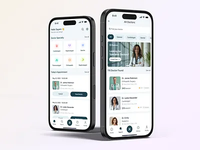 MedAxis - Medical Mobile App UX/UI Design app design health app design healthcare mobile app mobile app mobile app design ui design user centric user interface design