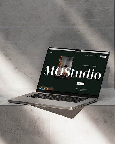 Website design prototype for an Interior Design studio framer graphic design interior design mockup studio ui web design website