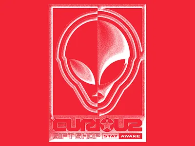 CURIOUZ014 alien design graphic design illustration typeface