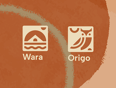 Wara+Origo / ID branding graphic design illustration logo vector