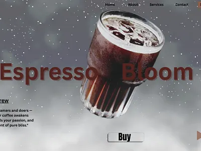 Landing Page Design brand experience café website coffee branding coffee landing page creative design figma design food beverage design minimalist design modern web design responsive design website design