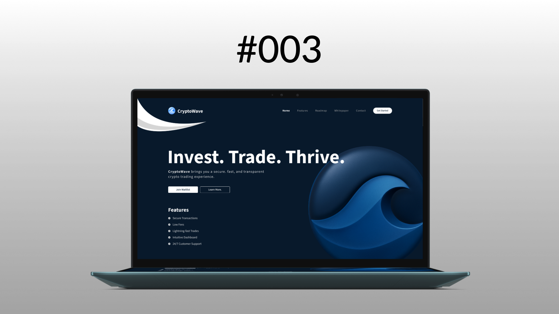 Landing Page #DailyUI #003 #KinWebb design frontend homepage kinwebb landing page logo minimalist ui web design