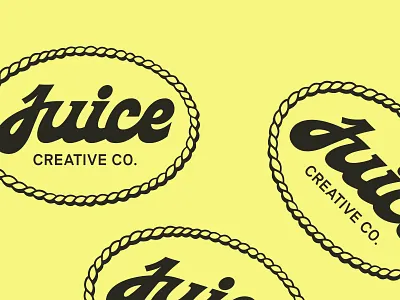 Juice - Rope Badge badge branding design graphic design illustration lettering logotype logo logotype design secondary logotype typography ui ux vector vintage vintage badge vintage badge design
