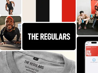 The Regulars - Brand Identity Design Bento Grid Showcase bento bento grid brand identity branding fitness fitness equipment lightspace outdoor apparel sports sportswear the regulars