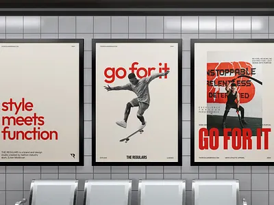 The Regulars - Outdoor Ad Design advertising brand identity branding fitness flyer design graphic design gym equipment lightspace outdoor advertising sports fitness branding sports outdoor the regulars