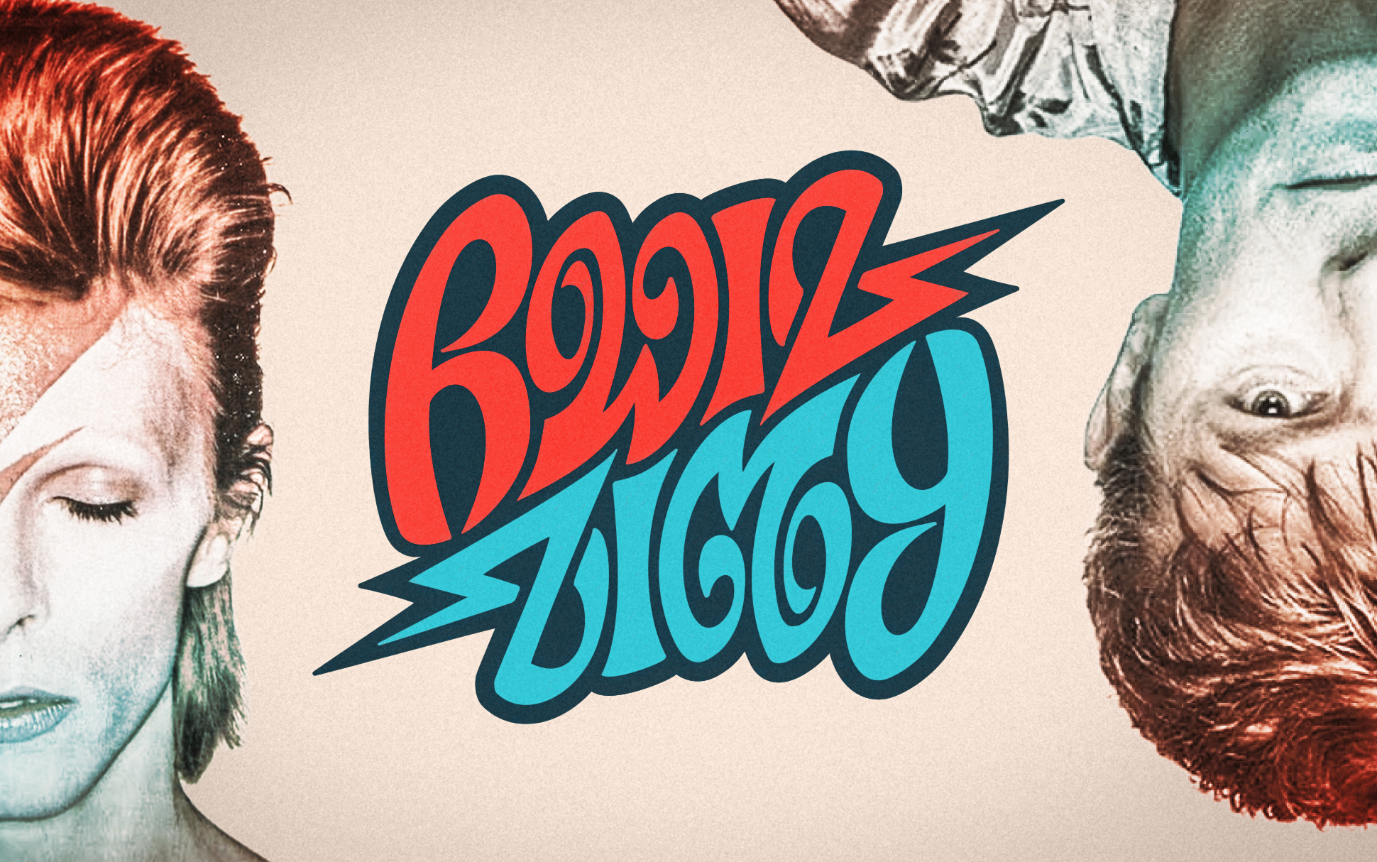 David Bowie/Ziggy Stardust Ambigram ambigram design graphic design lettering logo vector