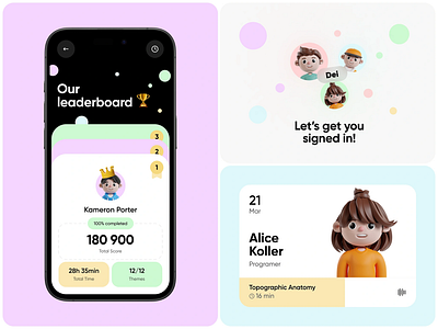 Interactive Kids Education Mobile App for Fun Learning edtech
