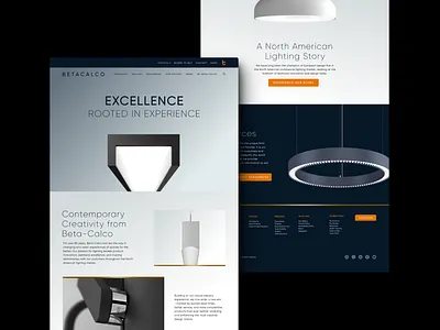 Beta Calco Website Design design graphic design lighting ui web design website