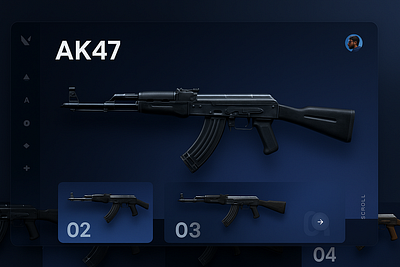 Cyberstrike-Futuristic Weapon Skin Design animation graphic design logo ui