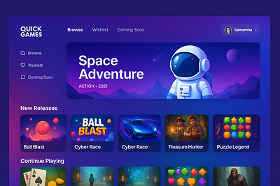 Game web design // Game UI game ui graphic design ui