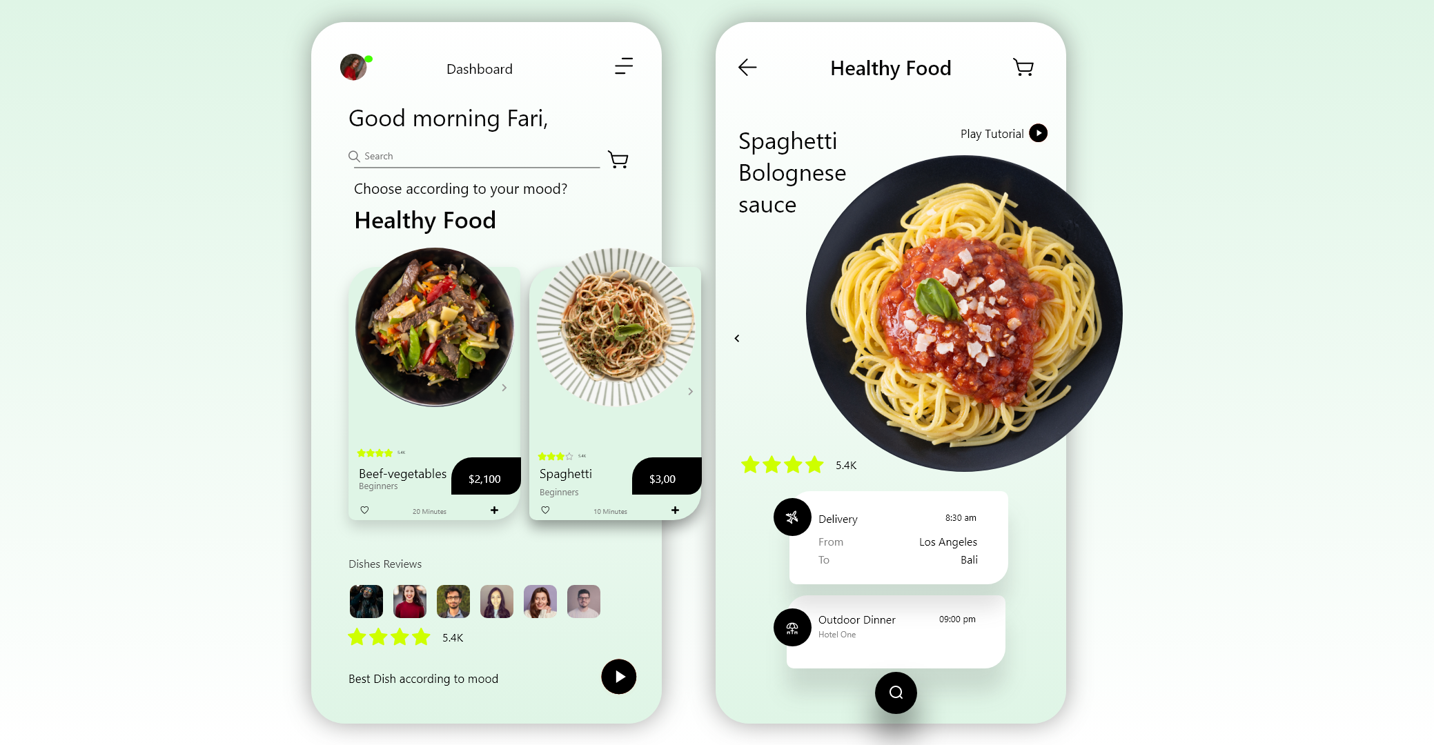 Example of Mobile App UI/UX Design