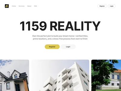 Real Estate Website design ui website