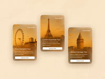 Concept: Travel Agency Section ai design section travel ui website