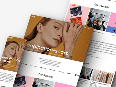 Dreamdeck - Creative Agency Website app branding design graphic design illustration logo typography ui ux vector