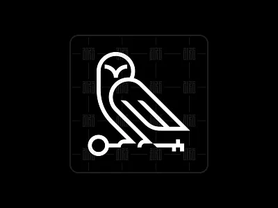 Minimalist Owl With Key Logo ( Logo Forsale ) animal animal logo bird bird logo branding design icon illustration logo logo design logodesign minimal minimalist logo owl owl logo ui