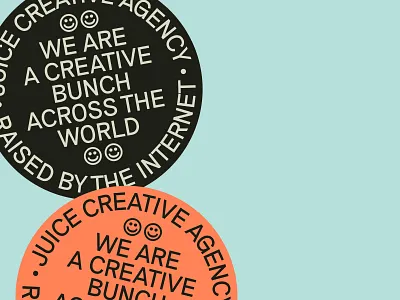 Worldwide Crew - Juice agency branding agency identity badge branding design graphic design illustration logo sticker design sticker pack stickers typography ui ux vector