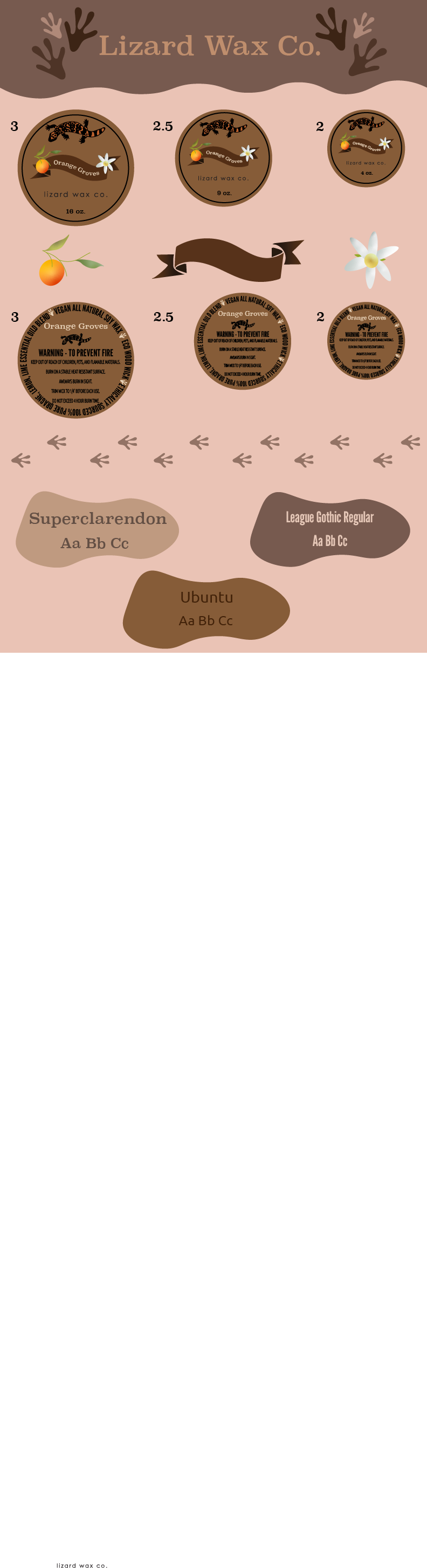 Lizard Wax Co. - Candle Branding