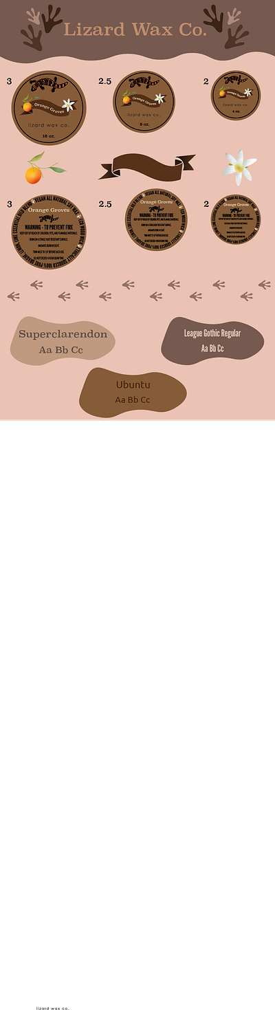 Lizard Wax Co. - Candle Branding