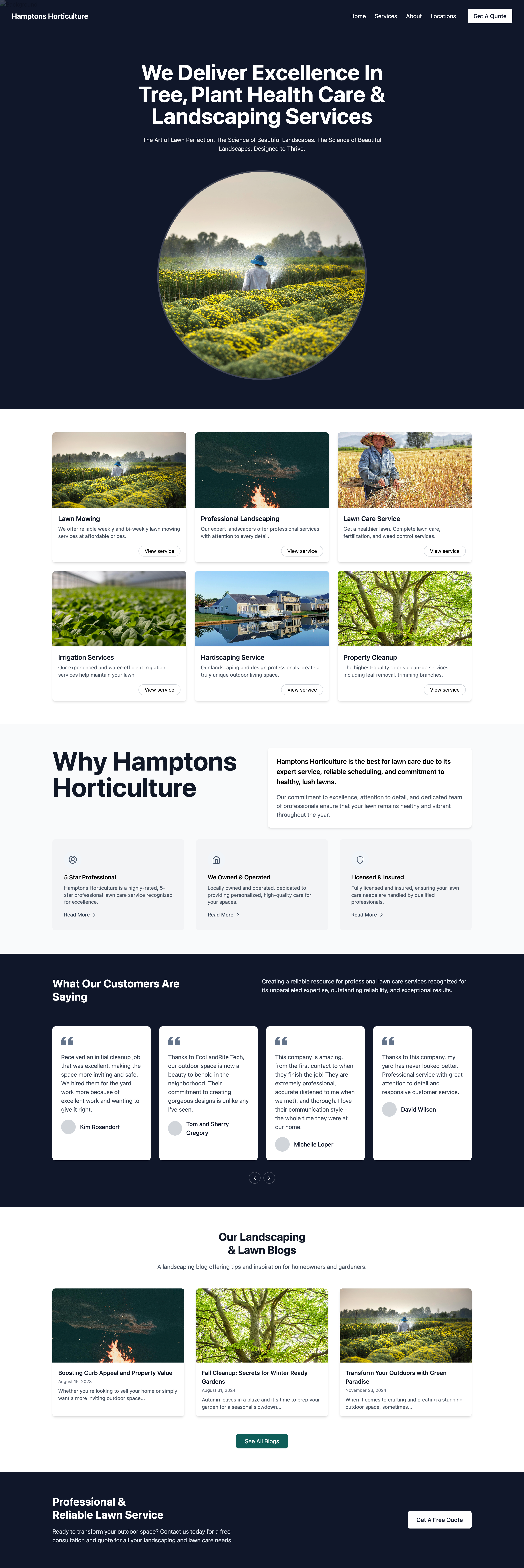 Example of Small Business Website