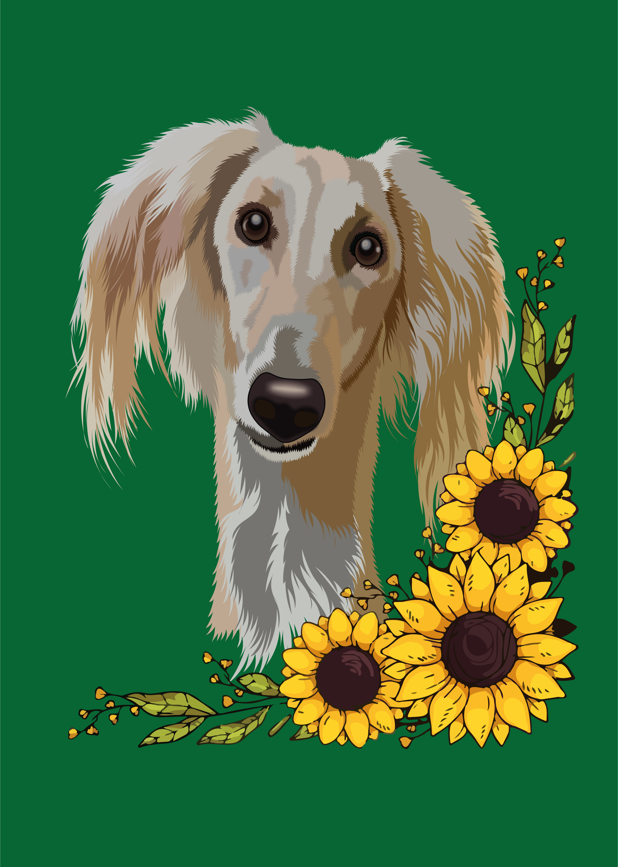 dog art design digitalart dog graphic design illustration portrait vector