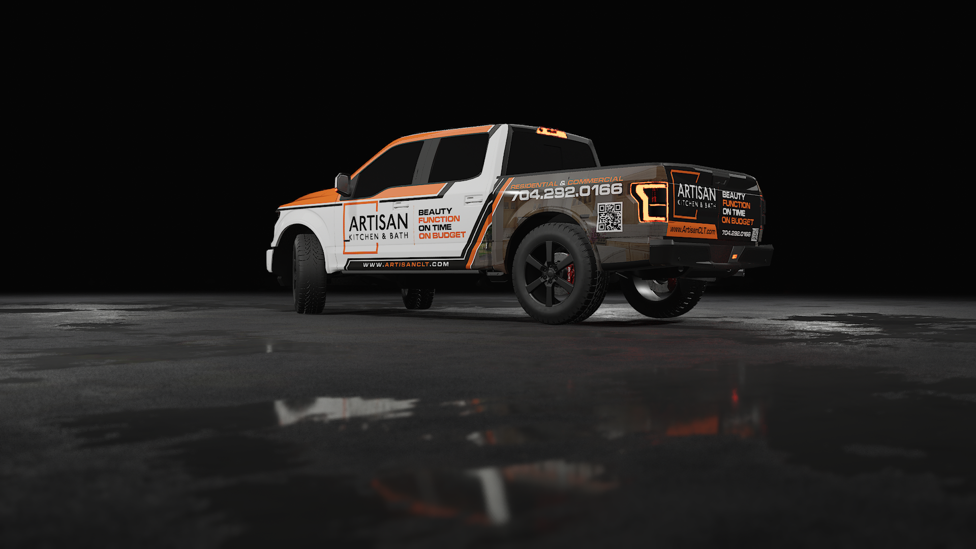 ARTISAN KITCHEN & BATH I Truck Wrap creative wrap graphic design truck wrap.