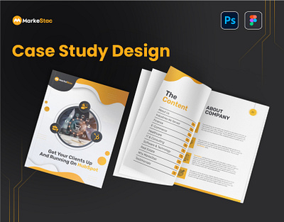 MarkeStac Case Study Design bookdesign case study case study design design ebook design markestac case study design ppt presentation design pptdesign presentation design